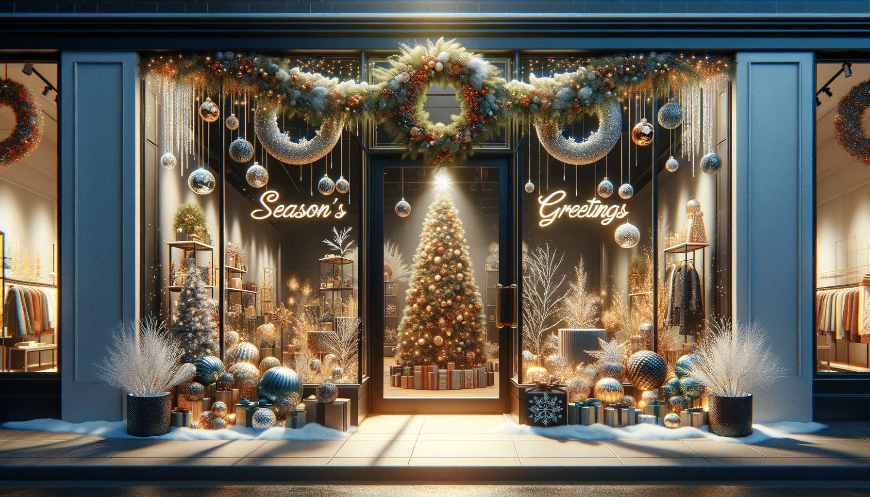 Χριστουγεννιάτικη διακόσμηση βιτρίνας: πώς να μετατρέψετε το κατάστημά σας σ’ ένα γιορτινό παράδεισο!